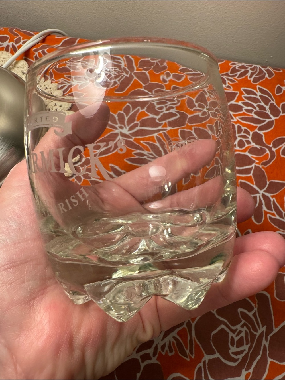 vintage McCormick's Imported Irish Whiskey lowball glass - Picture 2 of 9